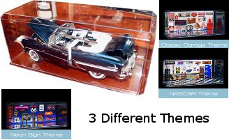 Diecast 1:24  Acrylic Display Case with Clear Base