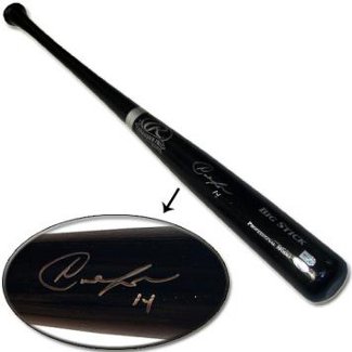 Austin Jackson signed Black Big Stick Bat- Steiner Hologram (Cleveland Indians)