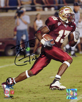 Antonio Cromartie signed Florida State Seminoles 8x10 Photo- Tri-Star Hologram (garnet jersey)