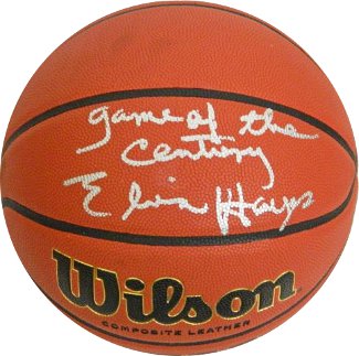 Elvin Hayes signed Wilson NCAA Indoor/Outdoor Basketball Game of the Century