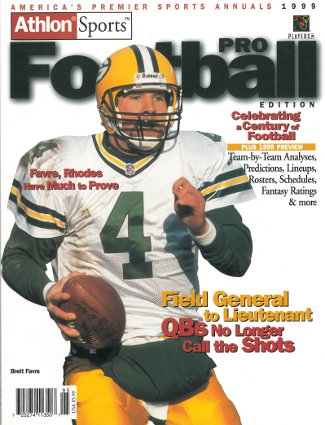 Brett Favre unsigned Green Bay Packers Athlon Sports 1999 NFL Pro Football Preview Magazine