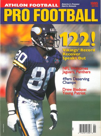 Cris Carter unsigned Minnesota Vikings Athlon Sports 1995 NFL Pro Football Preview Magazine