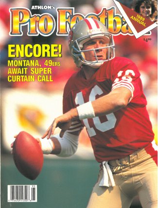 Joe Montana unsigned San Francisco 49ers Athlon Sports 1989 NFL Pro Football Preview Magazine