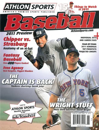 Derek Jeter unsigned New York Yankees Athlon Sports 2011 MLB Baseball Preview Magazine