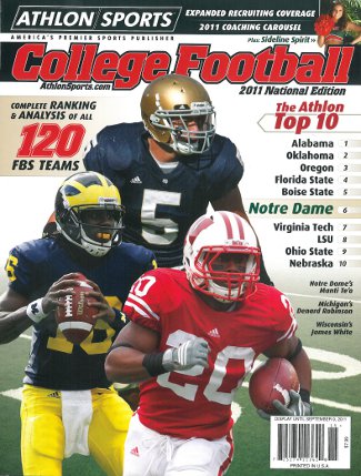 Denard Robinson unsigned Michigan Wolverines Athlon Sports 2011 College Football National Preview Magazine