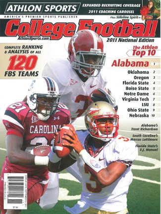 Trent Richardson unsigned Alabama Crimson Tide Athlon Sports 2011 College Football National Preview Magazine