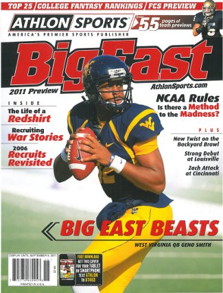 Geno Smith unsigned West Virginia Mountaineers Athlon Sports 2011 College Football Big East Preview Magazine
