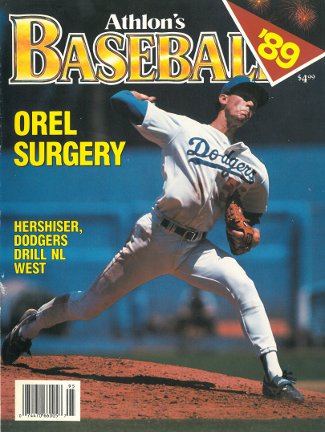 Orel Hershiser unsigned Los Angeles Dodgers Athlon Sports 1989 MLB Baseball Preview Magazine