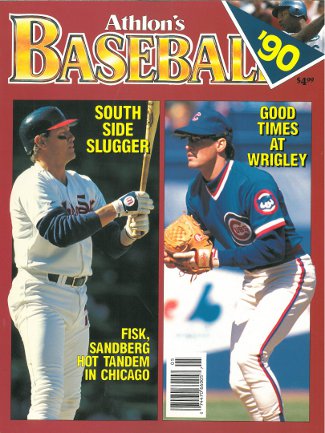 Carlton Fisk unsigned Chicago White Sox Athlon Sports 1990 MLB Baseball Preview Magazine w/ Sandberg