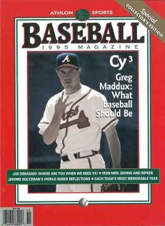 Greg Maddux unsigned Atlanta Braves Athlon Sports 1995 MLB Baseball Special Collector's Edition Magazine