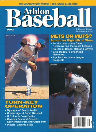 Jimmy Key unsigned New York Yankees Athlon Sports 1994 MLB Baseball Preview Magazine w/ Gooden