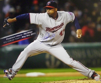 Francisco Liriano signed Minnesota Twins 16x20 Photo (May 3rd, 2011 No Hitter)