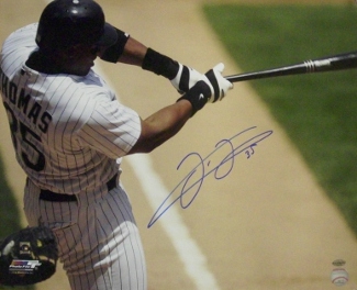 Frank Thomas signed Chicago White Sox Color 16x20 Photo Batting Horizontal (Hall of Fame 2014)