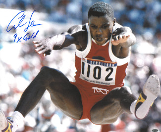 Carl Lewis signed Team USA 16x20 Photo 1988 Seoul Olympics 9 X Gold