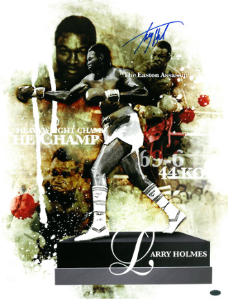 Larry Holmes signed Boxing 16x20 Photo Collage (Easton Assassin)