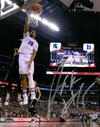 Jahlil Okafor signed Duke Blue Devils 16x20 Photo #15 (Final Four vs Michigan State)