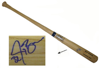 Jay Bruce signed Rawlings Blonde Big Stick Bat (New York Mets)