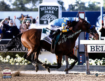 Victor Espinoza signed 11x14 Photo 2015 Belmont Stakes American Pharoah Triple Crown - Steiner Holo