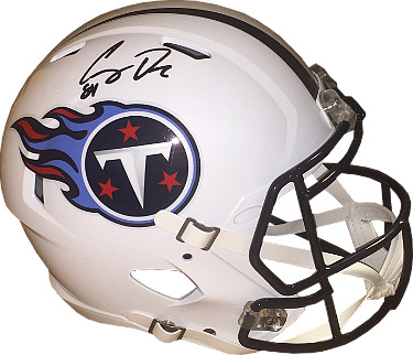 Corey Davis signed Tennessee Titans Riddell Full Size Speed Replica Helmet #84- JSA Hologram