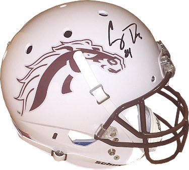 Corey Davis signed Western Michigan Broncos Schutt Full Size White Replica Helmet #84- JSA Hologram