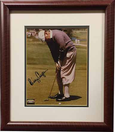 Billy Casper signed Vintage PGA Golf 8x10 Photo Custom Framing - Mounted Memories Hologram