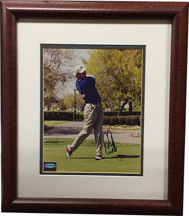 Ernie Els signed Vintage PGA 8x10 Photo Custom Framing - Mounted Memories Hologram