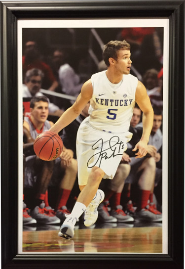 Jarrod Polson signed Kentucky Wildcats 11x17 Photo Custom Framing #5 minor ding