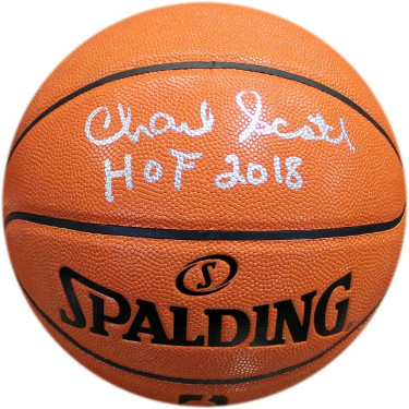 Charlie Scott signed Spalding NBA I/O Basketball HOF 2018 (Boston Celtics/Virginia Squires)- JSA Witnessed Hologram