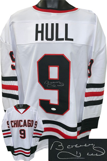 Bobby Hull signed White TB Custom Stitched Pro Hockey Jersey XL- JSA Witnessed Hologram