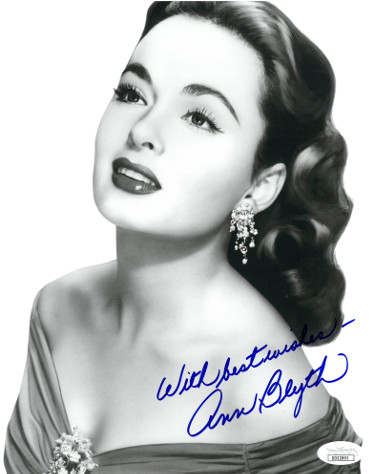 Ann Blyth signed Vintage B&W 8x10 Photo with Best Wishes- JSA Hologram #DD32893