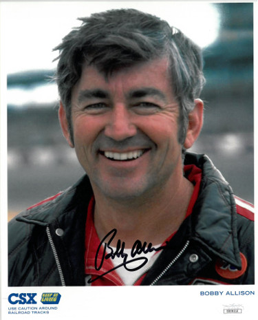 Bobby Allison signed NASCAR CSX 8x10 Photo- JSA Hologram #DD39314