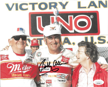 Bobby Allison signed NASCAR Victory Lane 8x10 Photo- JSA Hologram #DD39380