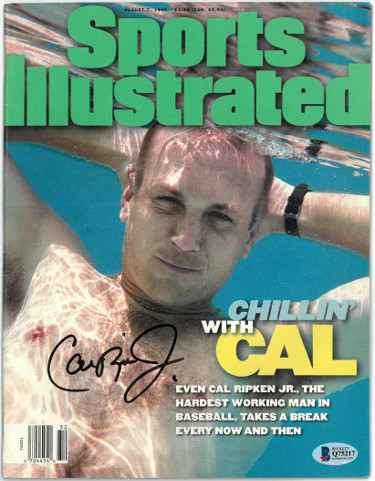 Cal Ripken, Jr. signed Baltimore Orioles Sports Illustrated Full Magazine 1/7/1995 (No Label)- Beckett/BAS Hologram #Q75217