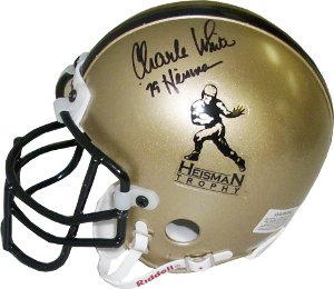 Charles White signed Gold Heisman Authentic Mini Helmet '79 Heisman (USC Trojans)