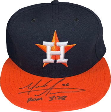 Mark Appel signed Houston Astros New Era Authentic Collection Fitted Cap Rom 8:28- JSA Hologram #HH18409