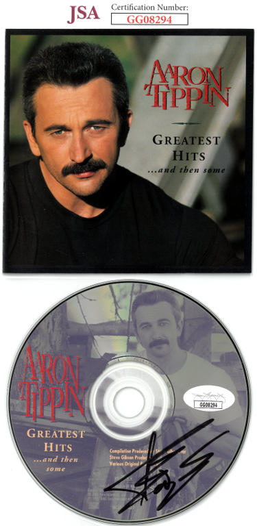 Aaron Tippin signed 1997 Greatest Hits... and then some Album CD w/Cover Booklet & Case- JSA #GG08294