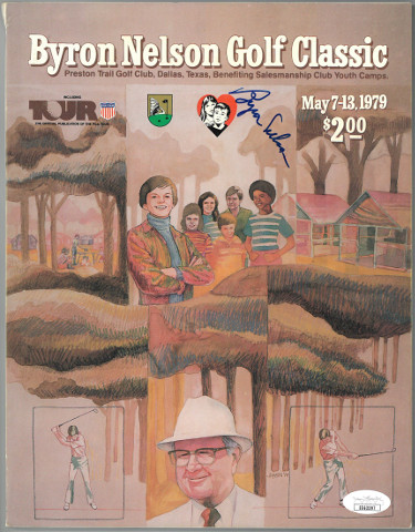 Byron Nelson signed 1979 Byron Nelson Golf Classic Program- JSA #EE63397
