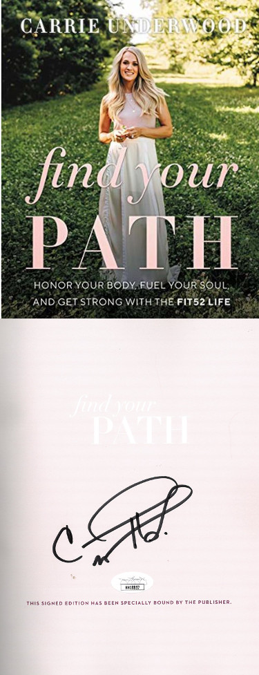 Carrie Underwood signed 2020 Find Your Path First Edition Hardcover Book- JSA