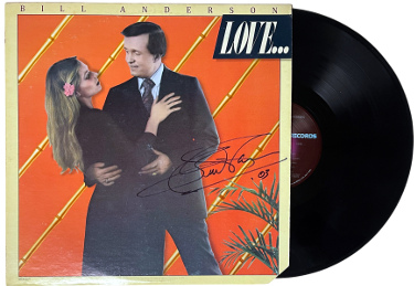 Bill Anderson signed 1978 Love...& other sad stories Album Cover/LP/Vinyl Record- JSA #GG08478