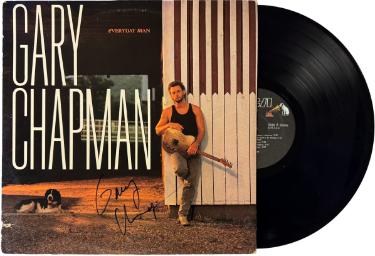 Gary Chapman signed 1987 Everyday Man Album Cover/LP/Vinyl Record- JSA #GG08481