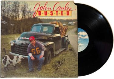 John Conlee signed 1982 Busted Album Cover/LP/Vinyl Record- JSA #GG08487