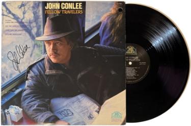 John Conlee signed 1989 Fellow Travelers Album Cover/LP/Vinyl Record- JSA #GG08488