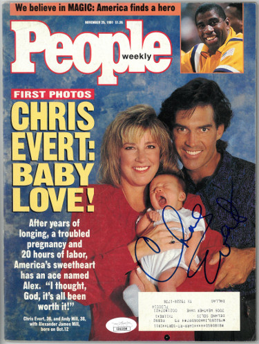Chris Evert signed People Weekly Full Magazine 11/25/1991- JSA #EE63308 (Tennis)