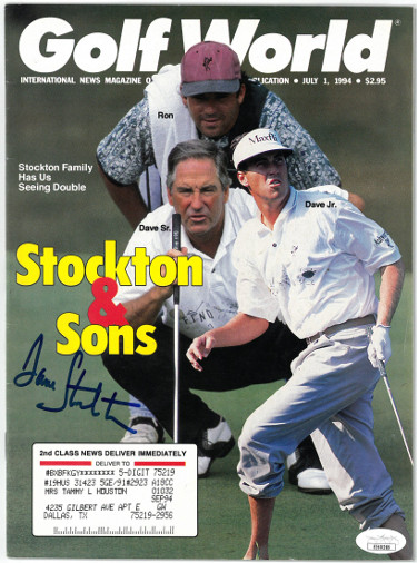 Dave Stockton signed Golf World Full Magazine 7/1/1994- JSA #EE60289