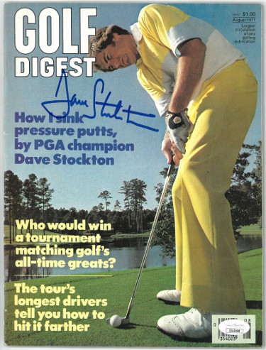 Dave Stockton signed Golf Digest Full Magazine August 1977- JSA #EE60288 (PGA Champion/no label)