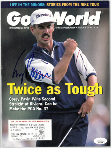 Corey Pavin signed Golf World Full Magazine 3/3/1995- JSA #EE63386 (Nissan Open Win @ Riviera)
