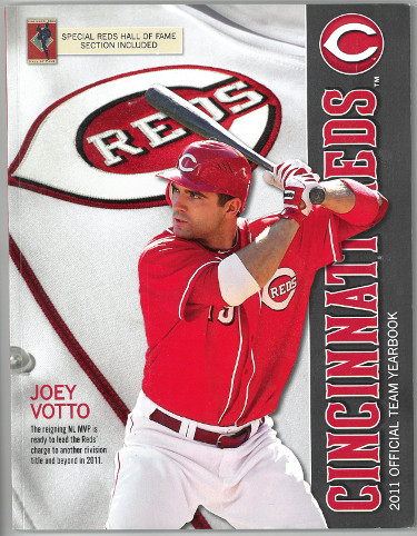 2011 Cincinnati Reds Official Team Yearbook/Magazine MLB- Joey Votto ~ New