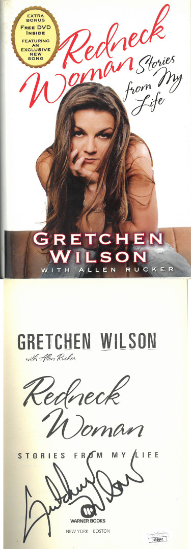 Gretchen Wilson signed 2006 Redneck Woman Hardcover Book- JSA #JJ96641