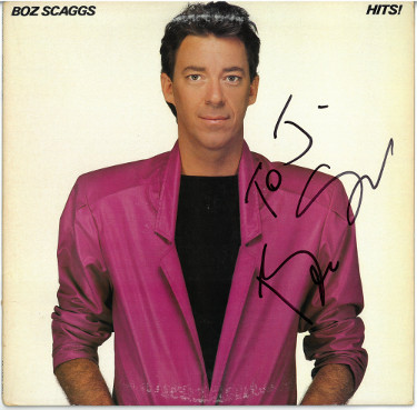 Boz Scaggs signed 1980 HITS! Album Cover/LP/Vinyl NO Record to J- JSA #JJ96543