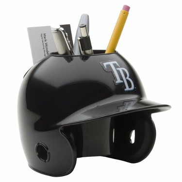 Tampa Bay Rays MLB Baseball Schutt Mini Batting Helmet Desk Organizer Caddy